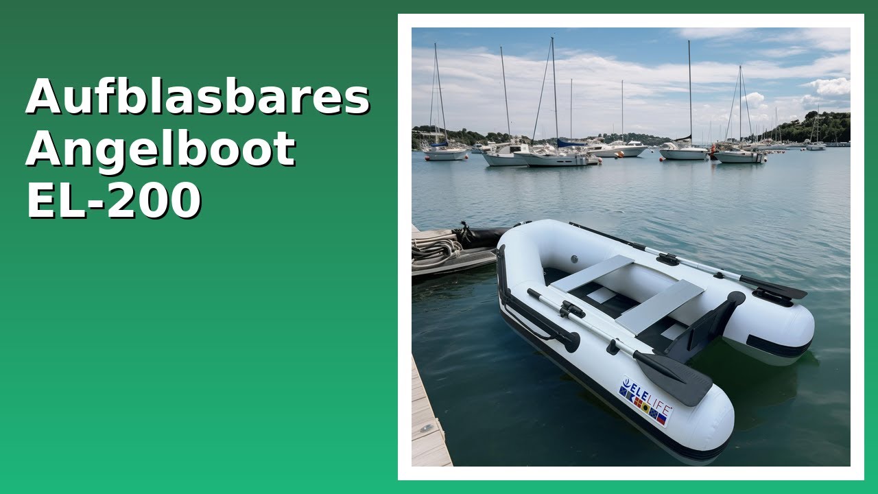 BEWERTUNG (2025): Aufblasbares Angelboot EL-200. WESENTLICHE Einzelheiten