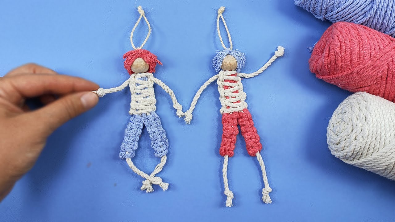 DIY MACRAME BOY DOLL - How to Make a Boy Doll with Macrame