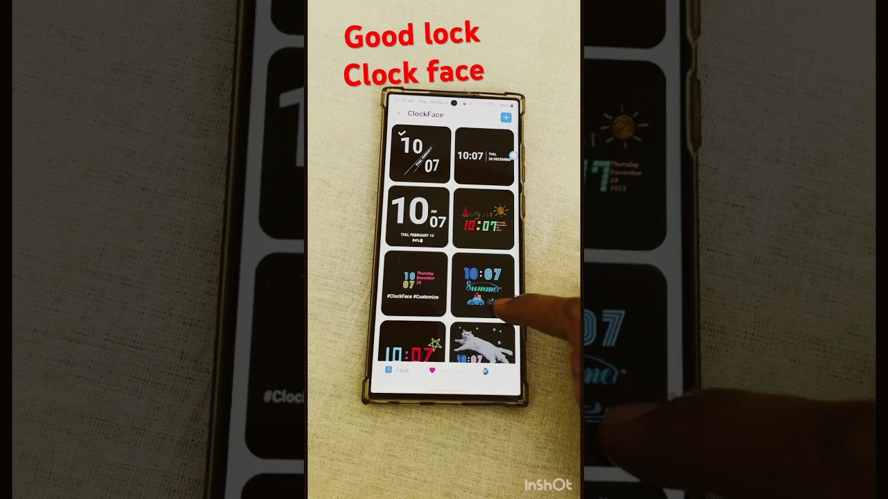 How to change clock face of lock screen#clock face # #s22ultra #good lock #shortvideo #ytshorts