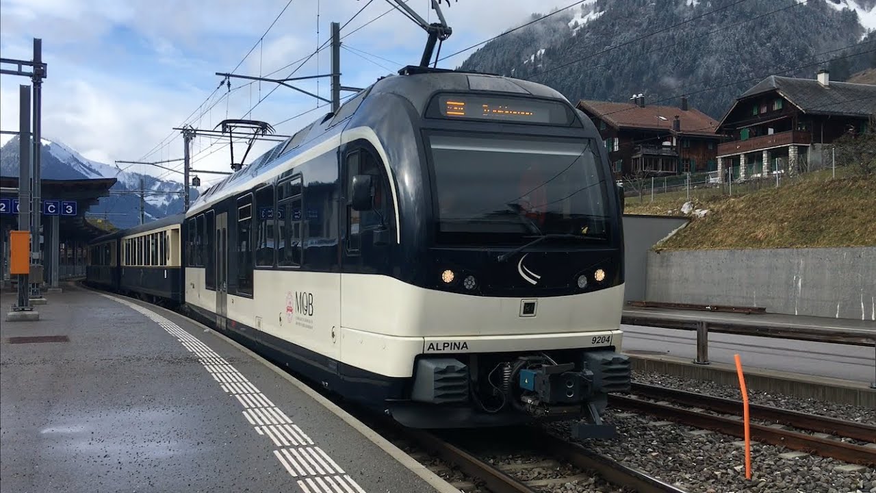 Trafic ferroviaire à Gstaad et Château-d'Oex / Pays d'Enhaut Partie 2