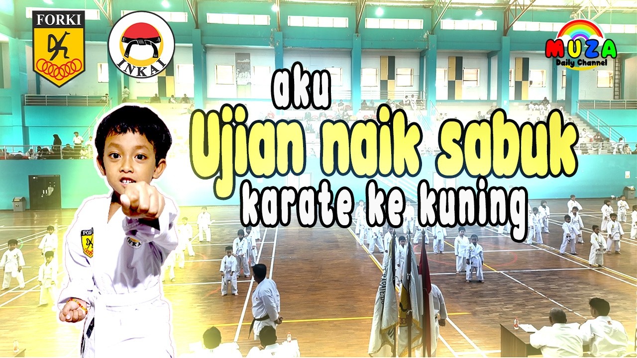 pertama kali nya aku ujian Karate 😅🥋 || sabuk putih ke kuning‼️inkai dojo purnama tj duren 