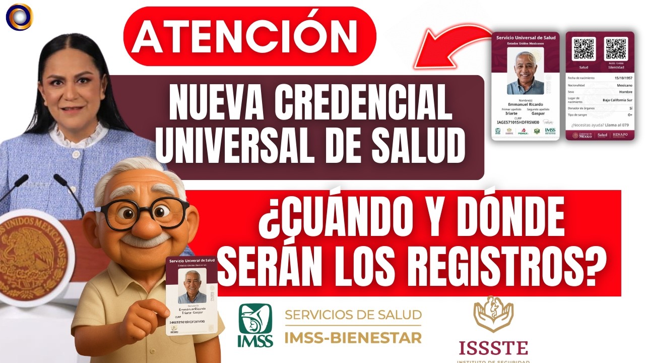 🚨 REGISTRO Credencial Universal de Salud 2026 ¿Cómo y Dónde Tramitarlal  🩺💳