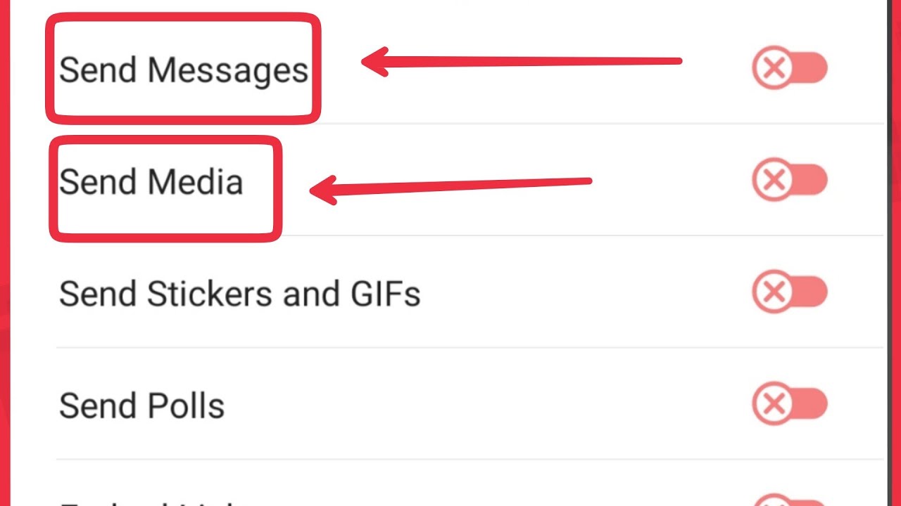 Telegram Group admin Only Send Messages Media Settings