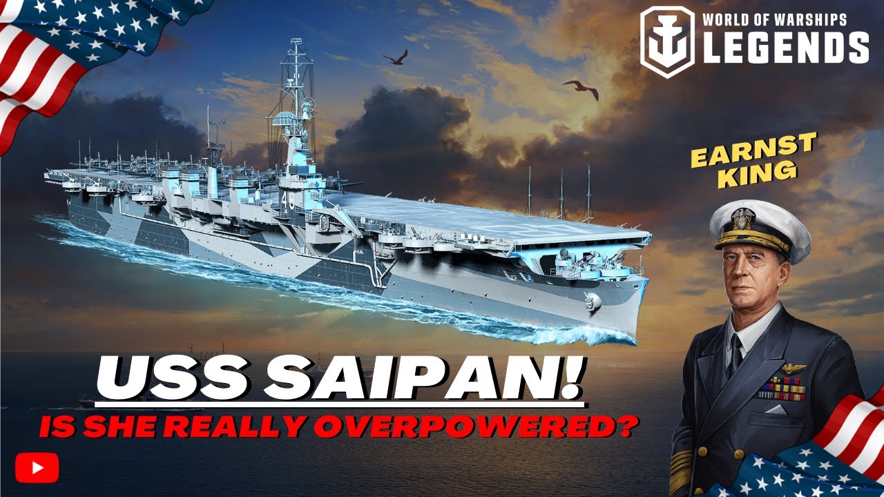 USS Saipan! - Is She REALLY Overpowered? | World of Warships: Legends
