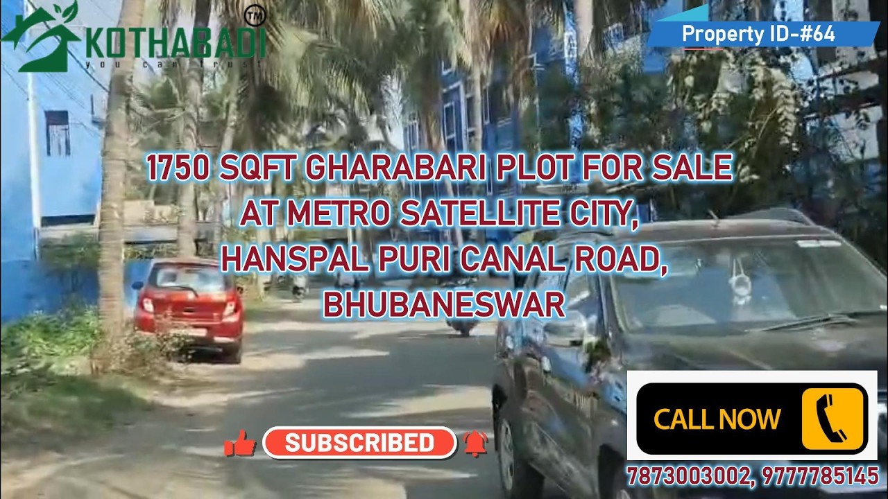 1750 Sqft Gharabari Yellow Zone Plot 🏡 | 1KM from NH-16 🛣️ | Hanspal, Bhubaneswar