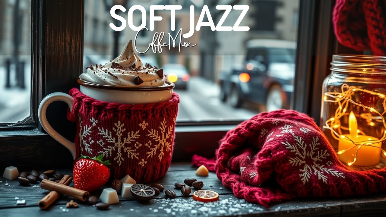 Winter Jazz Cafe Ambience ☕ Elegant Morning Jazz & Gentle Bossa Nova for Focus