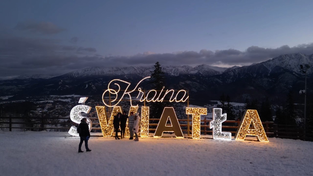 [4K] Gubałówka - Kraina Światła | Zakopane, Polska 🇵🇱 | Listopad 2024