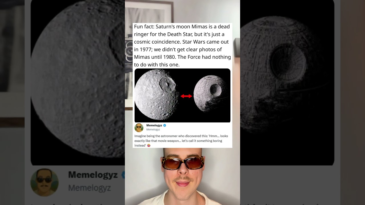 Saturn’s moon Mimas is a dead ringer for the Death Star, but it’s just a cosmos coincidence