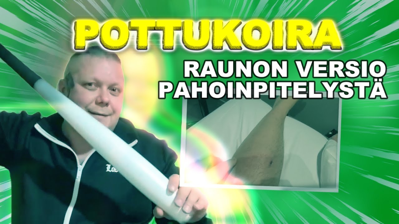 POTTUKOIRA Kaksi purkillista kaasua silmiin & pesarilla polveen ja s&auml;&auml;reen #tubetus