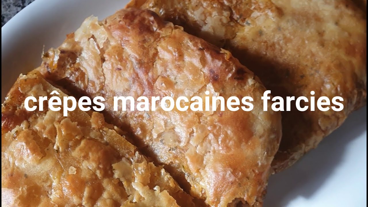 Comment faire des Crêpes marocaines farcies faciles et gourmande!!  ملوي معمر في الفران