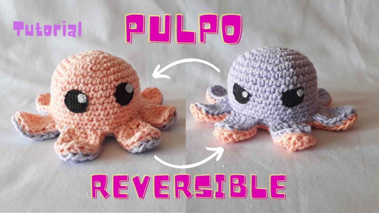 PULPO reversible amigurumi | FÁCIL | Crochet con May