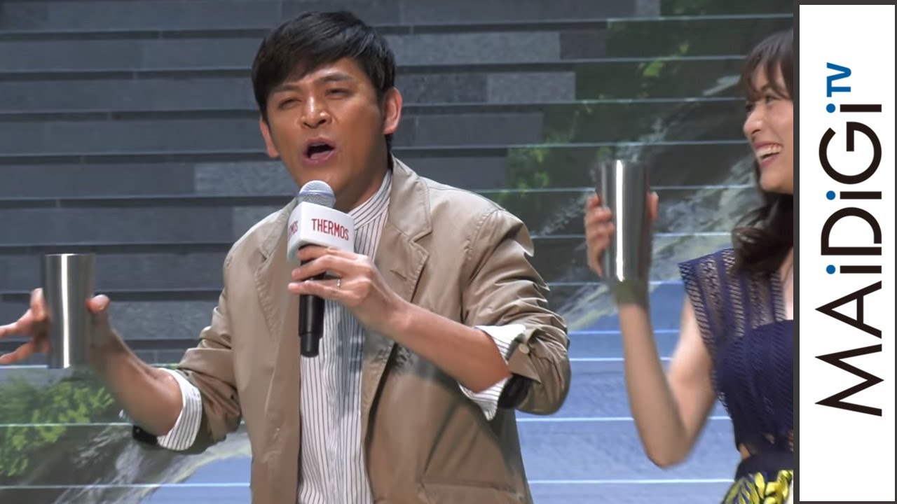 ますおか岡田、本家「ガラガラ」披露でキンキンに冷える？　「THERMOS SURPRISE CAFE」オープニングイベント2