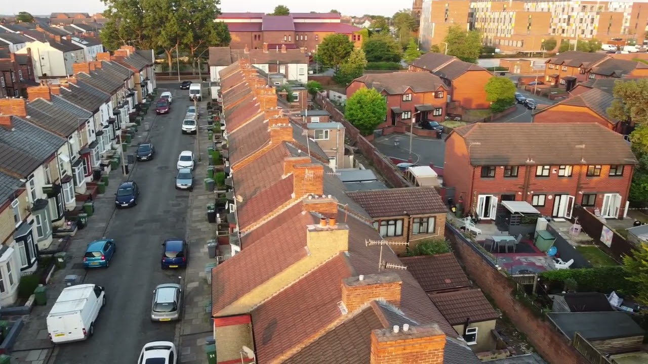 Tranmere Roof Tops. As High as I Dared.  13.06.23