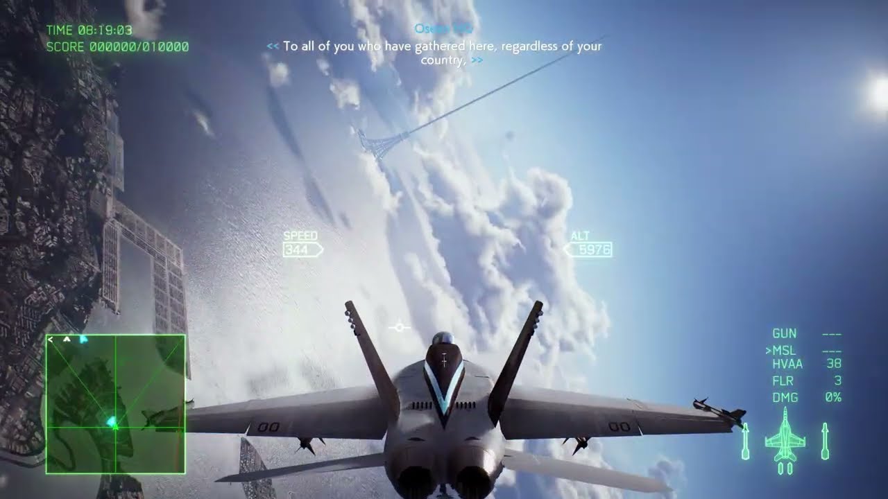 Ace Combat Flying Outs-In The Top Gun Hornet