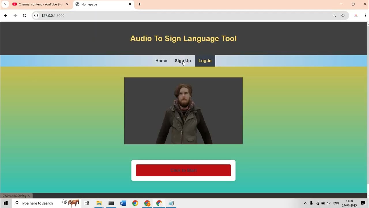 Audio to Sign Language with MultiLanguage Voice Input Using NLP