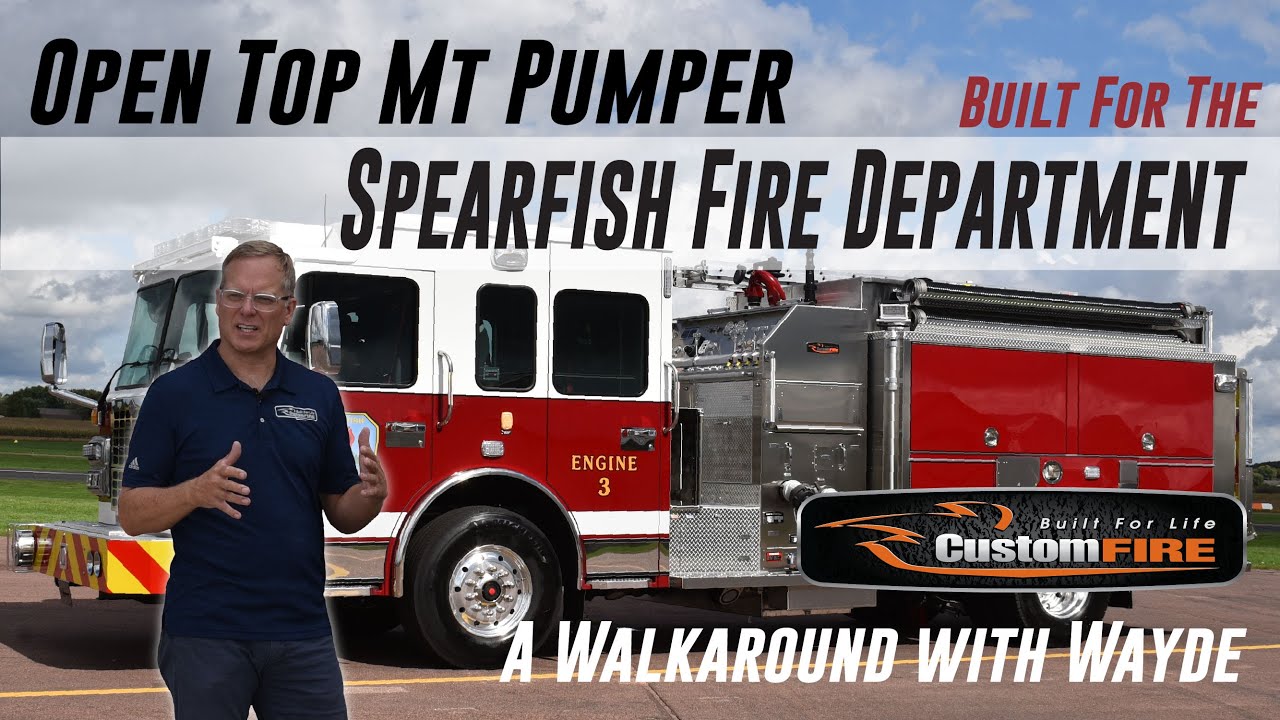 Spearfish Fire Department's Open Top Mount Pumper by CustomFIRE