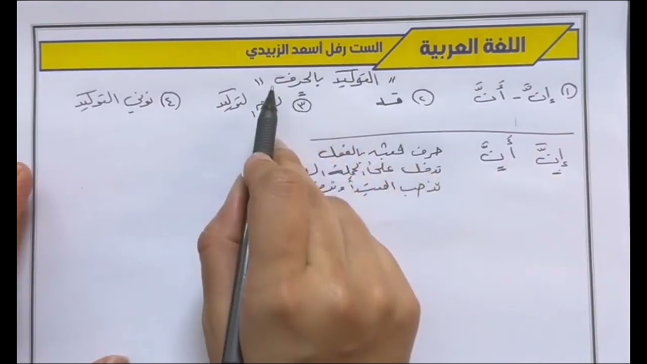 اسلوب التوكيد رفل الزبيدي محاضرة \19\