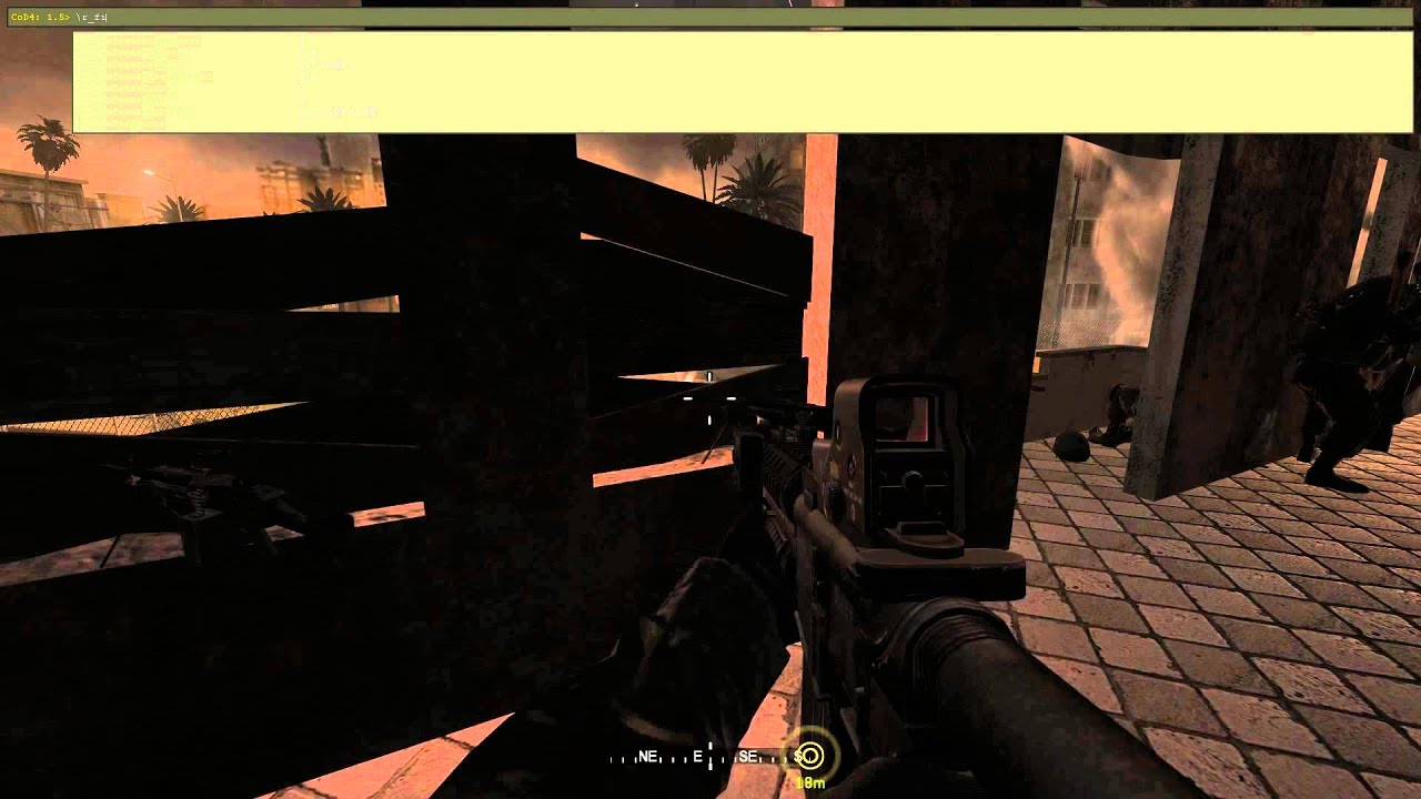 COD4: The Bog SP mode auto firing turrets