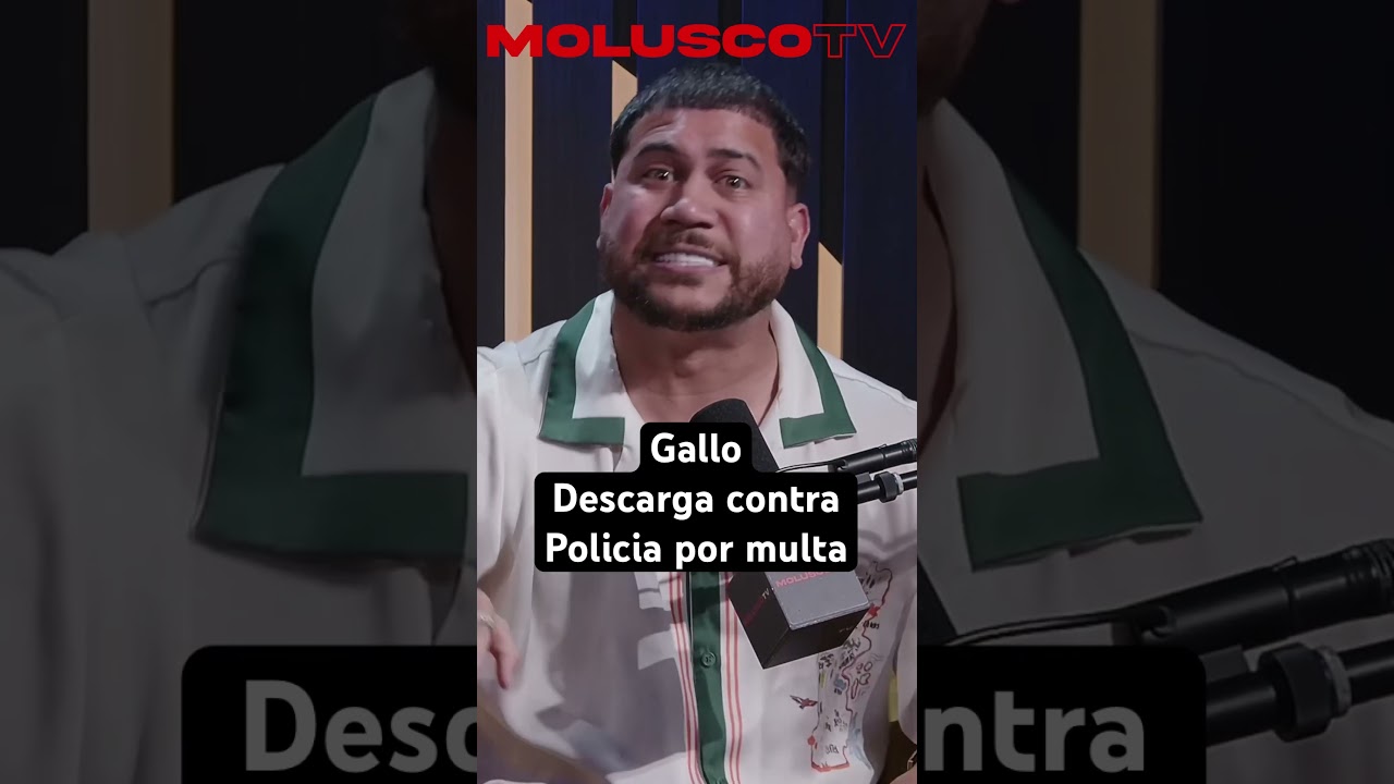 Gallo descarga contra policia que le dio boleto 