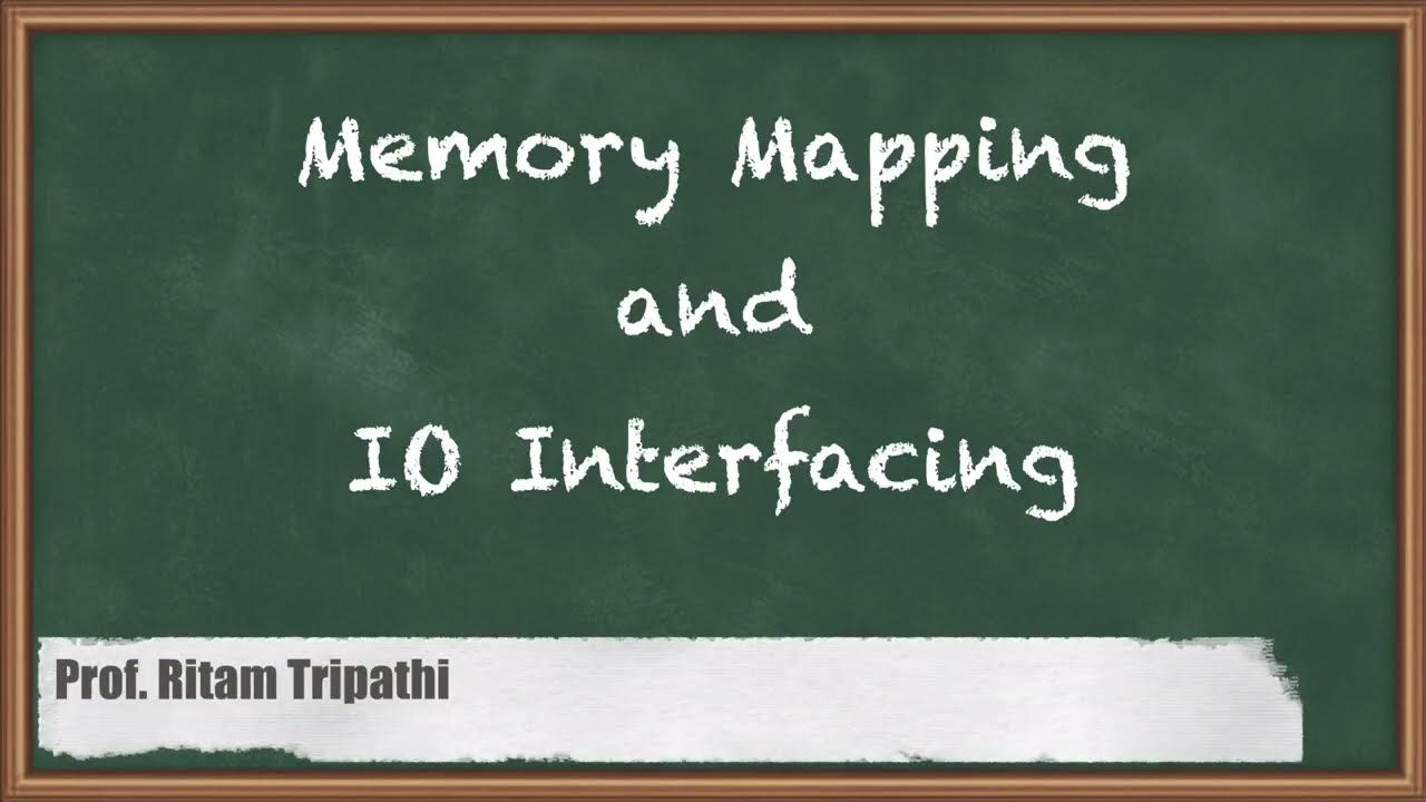 Memory Mapping and IO Interfacing-Microprocessors and Applications-Hindi