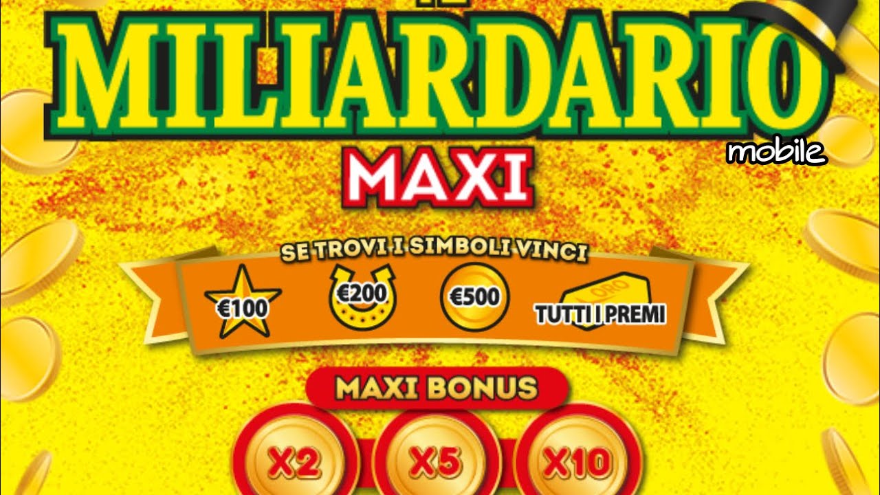 IL MILIARDARIO MAXI 😝😝😜 Gratta e Vinci Online 🤩🤩💸 Grande Grattino