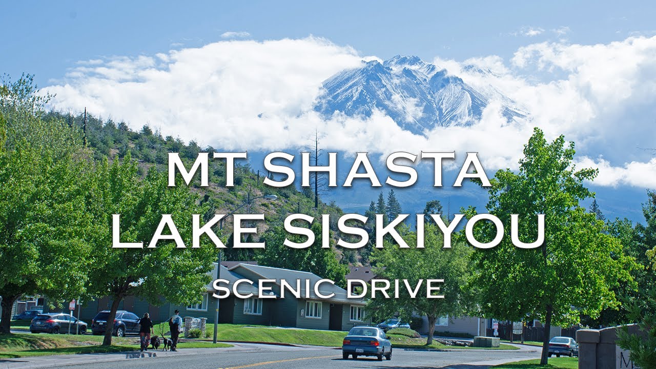 Scenic drive to Mt Shasta & Lake Siskiyou, California
