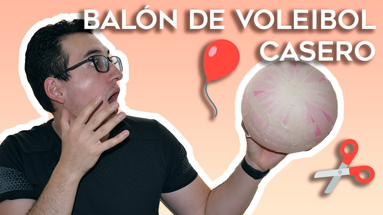 CÓMO hacer un BALÓN de VOLEIBOL CASERO 🏠🏐