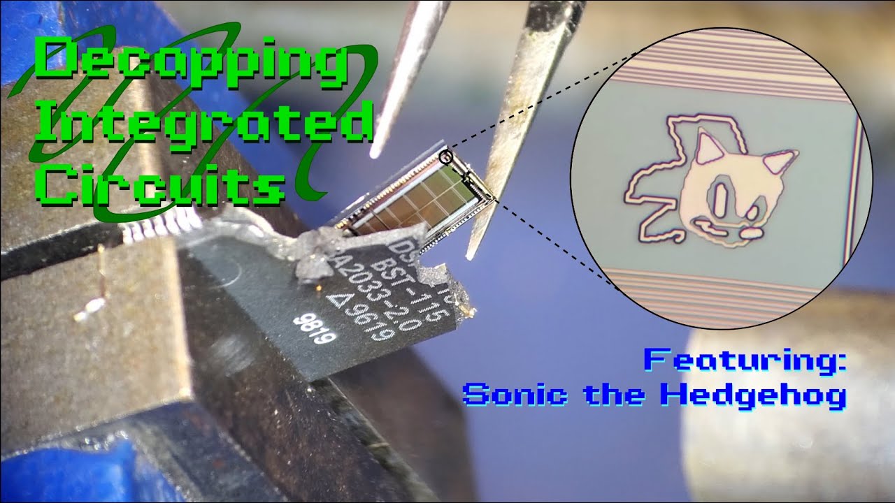 Decapping an IC Without Acid - Sonic the Hedgehog Edition