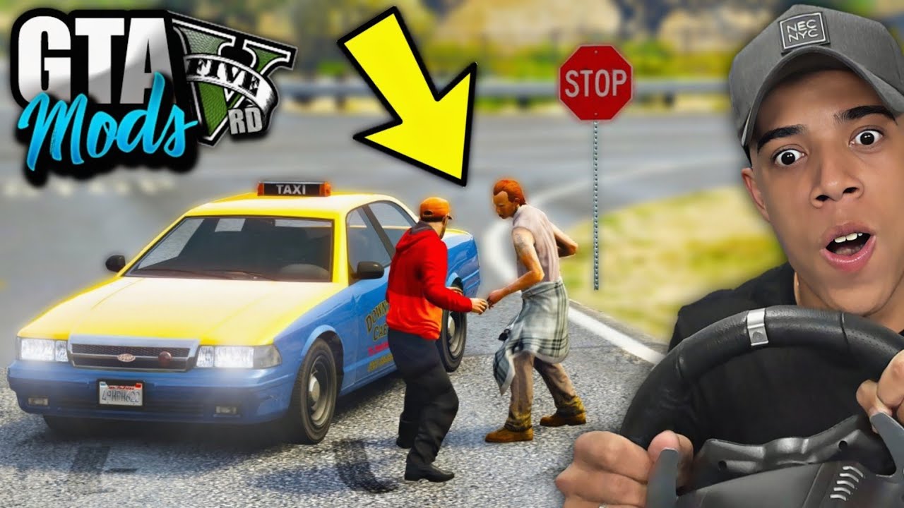 PRIMEIRO DIA JOGANDO GTA 5 COMO UM TAXISTA NO VOLANTE, DEU BRIGA! ( INCRÍVEL )