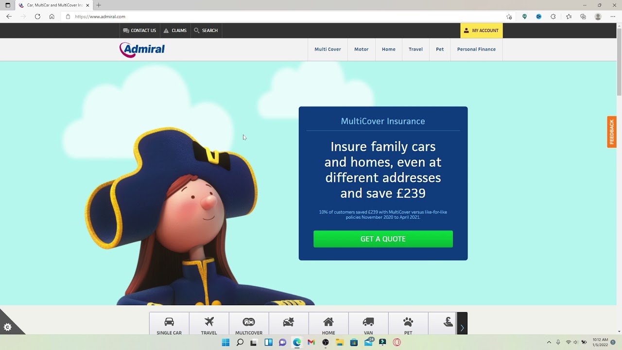 Вход в Admiral Car Insurance: как войти в учетную запись Admiral Car Insurance Online в 2022 году?