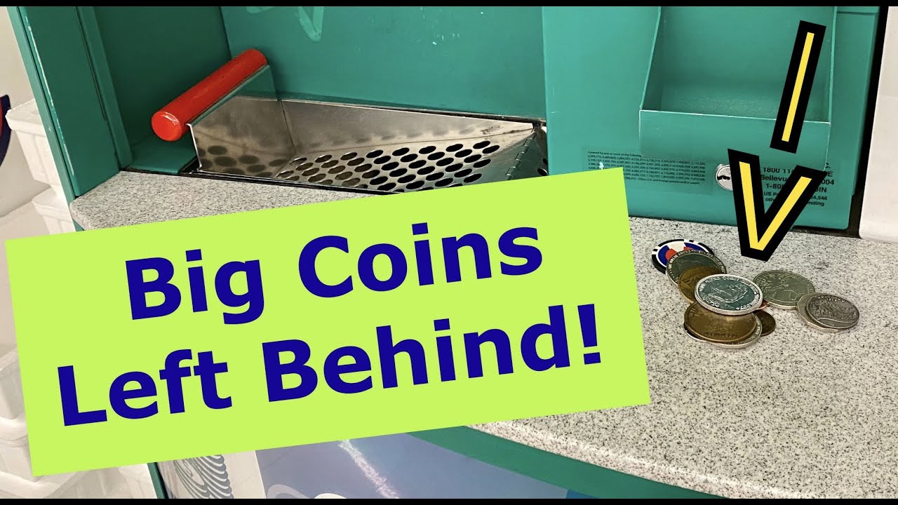 Big Coins Left On Top Of A Coinstar!