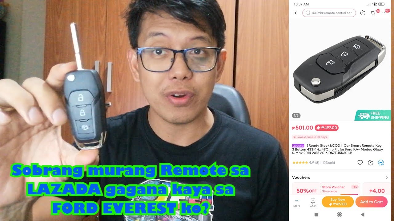 P500 PESOS NA KEYFOB SA LAZADA GAGANA BA SA FORD EVEREST TITANIUM