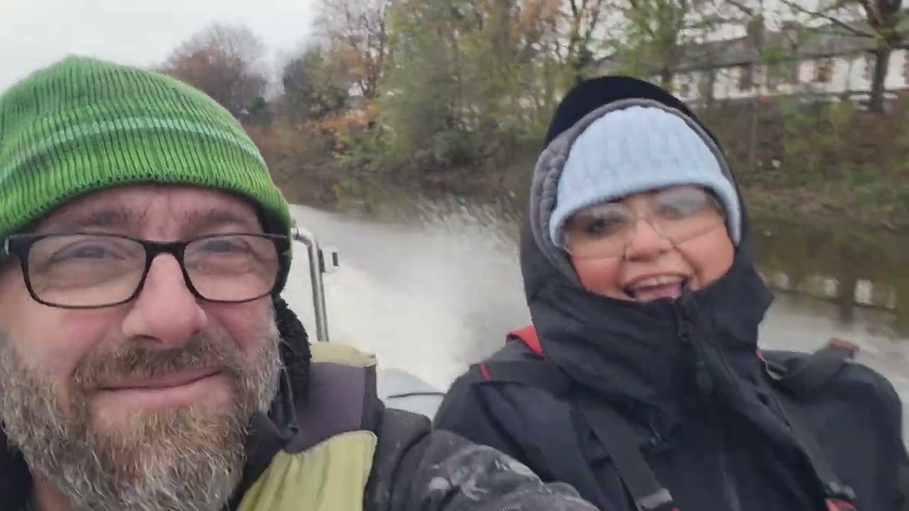 River Mersey into Warrington on Rib