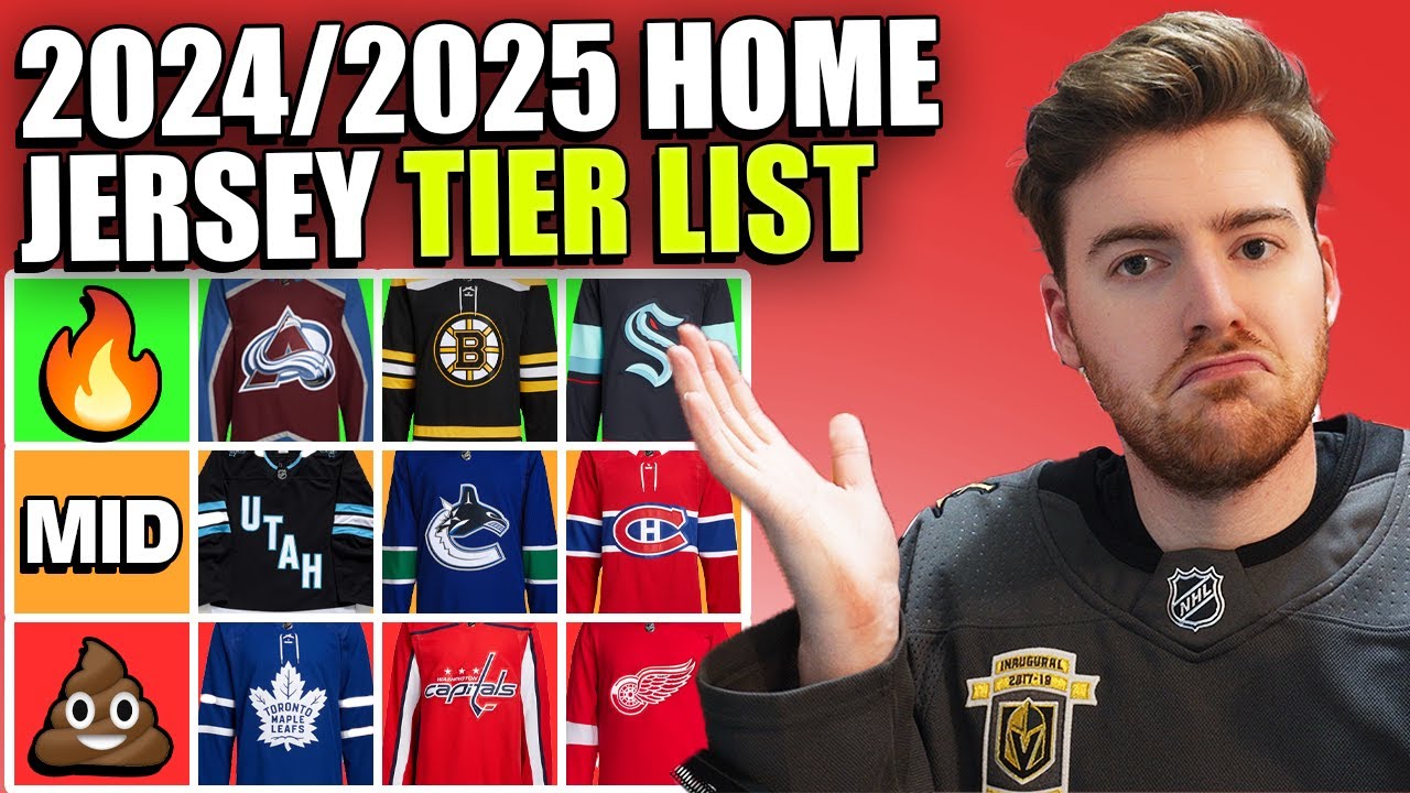 Ranking Every NHL Home Jersey On A Tier List!