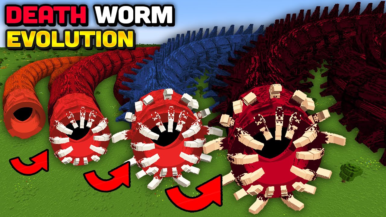 СМЕРТЕЛЬНЫЙ ЧЕРВЬ Minecraft. Но ЕСТЬ = РАСТАТЬ ДЛИННЕЕ.
