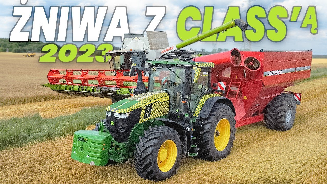 🇵🇱ŻNIWA Z CLAAS'Ą 2023! ☆ Claas Lexion 6800 & JohnDeere 7R350 & HORSCH Titan 34 UW ☆ Lubuskie ☆ AW ™