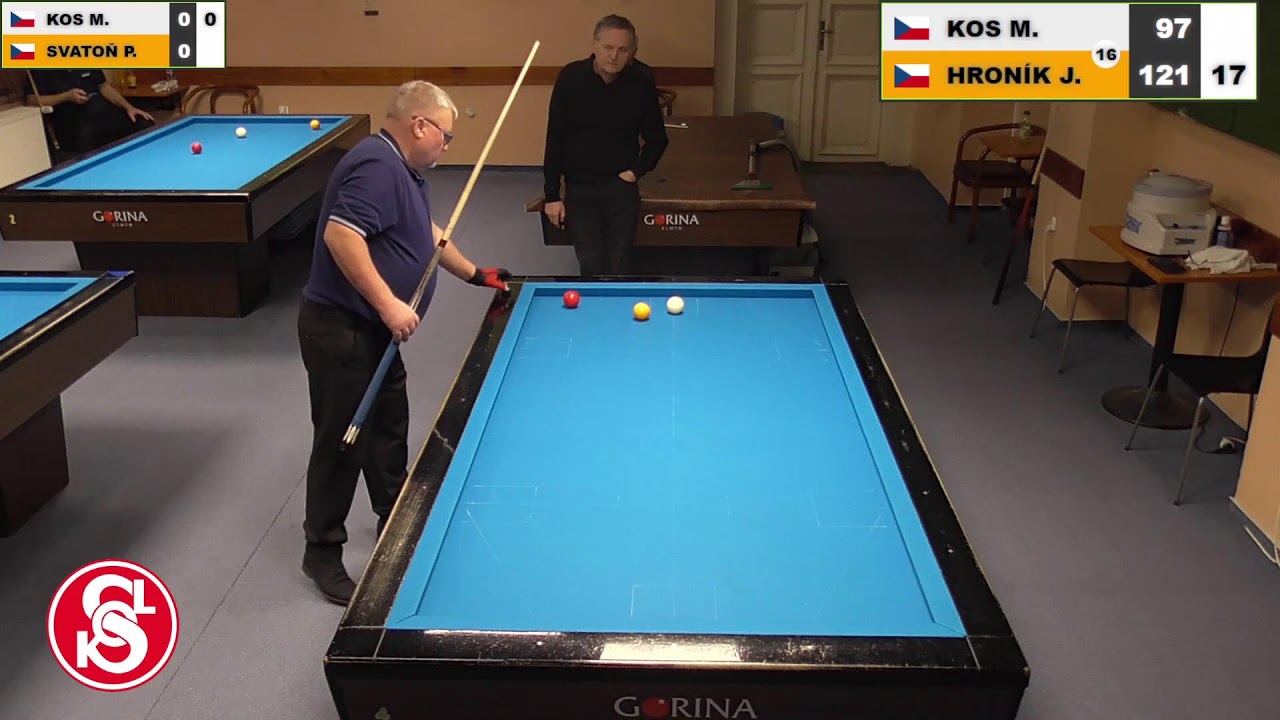Czech league | Balkline 52/2 | 1st class | 10th round | Martin Kos v Jaroslav Hroník