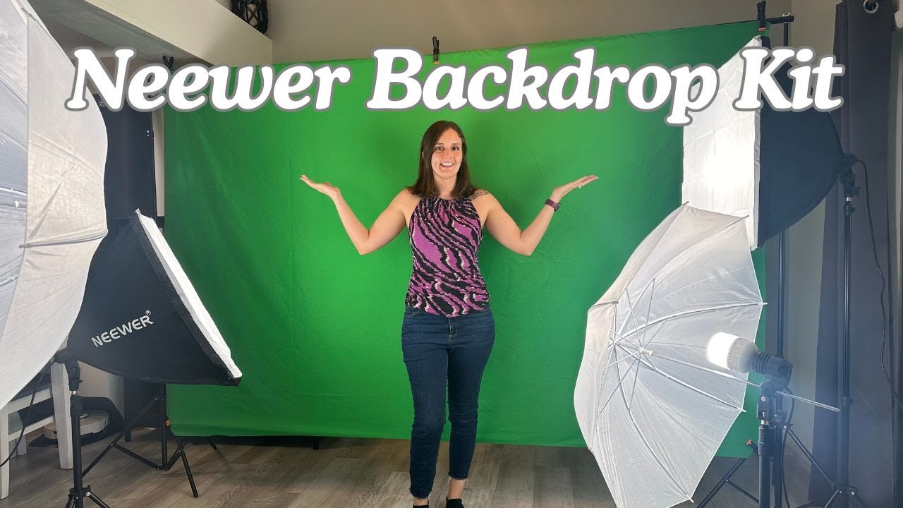 Unboxing & Setup of NEEWER Photography Lighting Kit with Backdrops | Ultimate Photo Studio Equipment