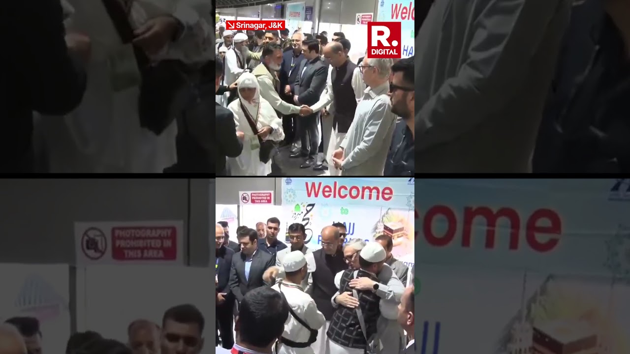 CM Omar Abdullah Flags Off First Hajj 2026 Pilgrims from Srinagar