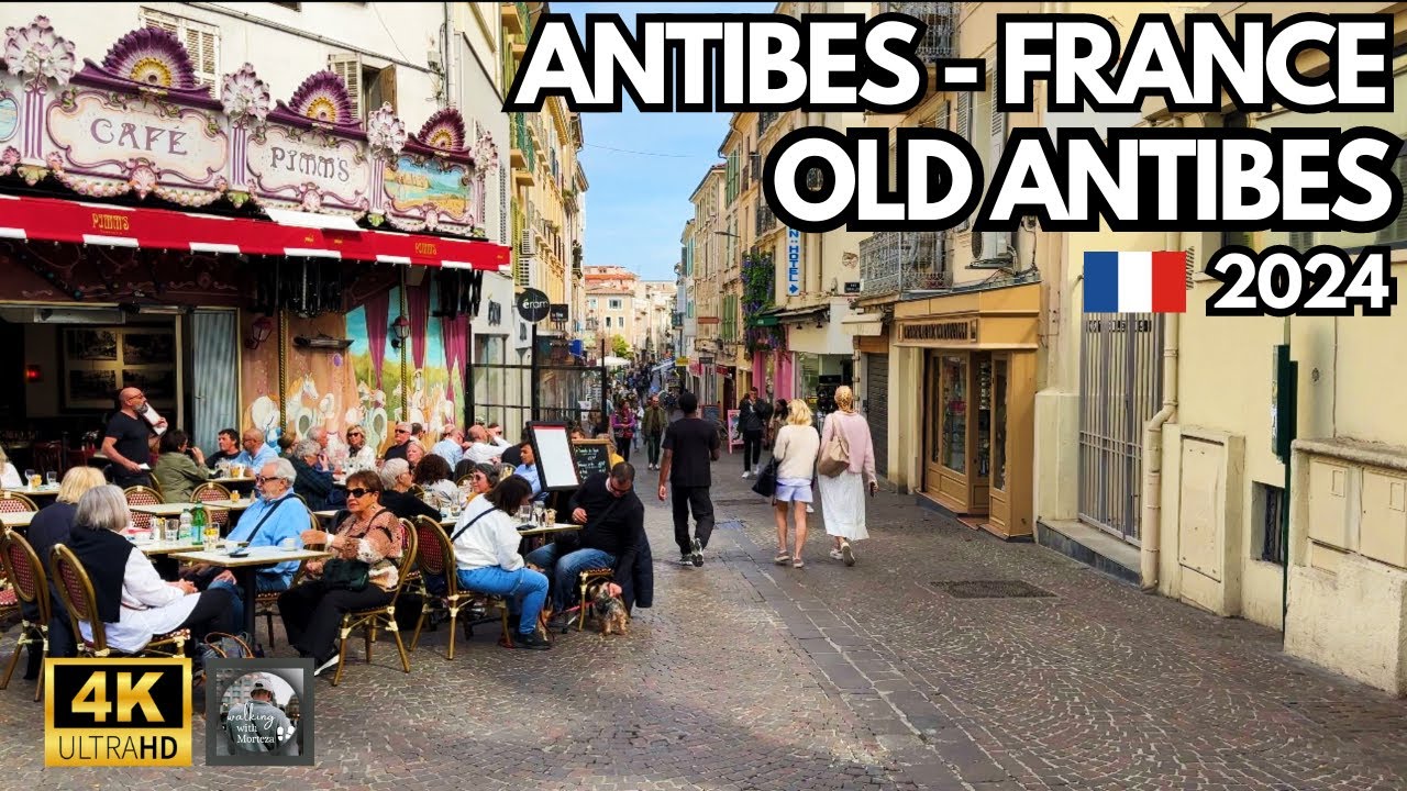 Пешеходная экскурсия по Старому Антибу, Франция: пешеходная экскурсия в формате 4k60кадров в секунду