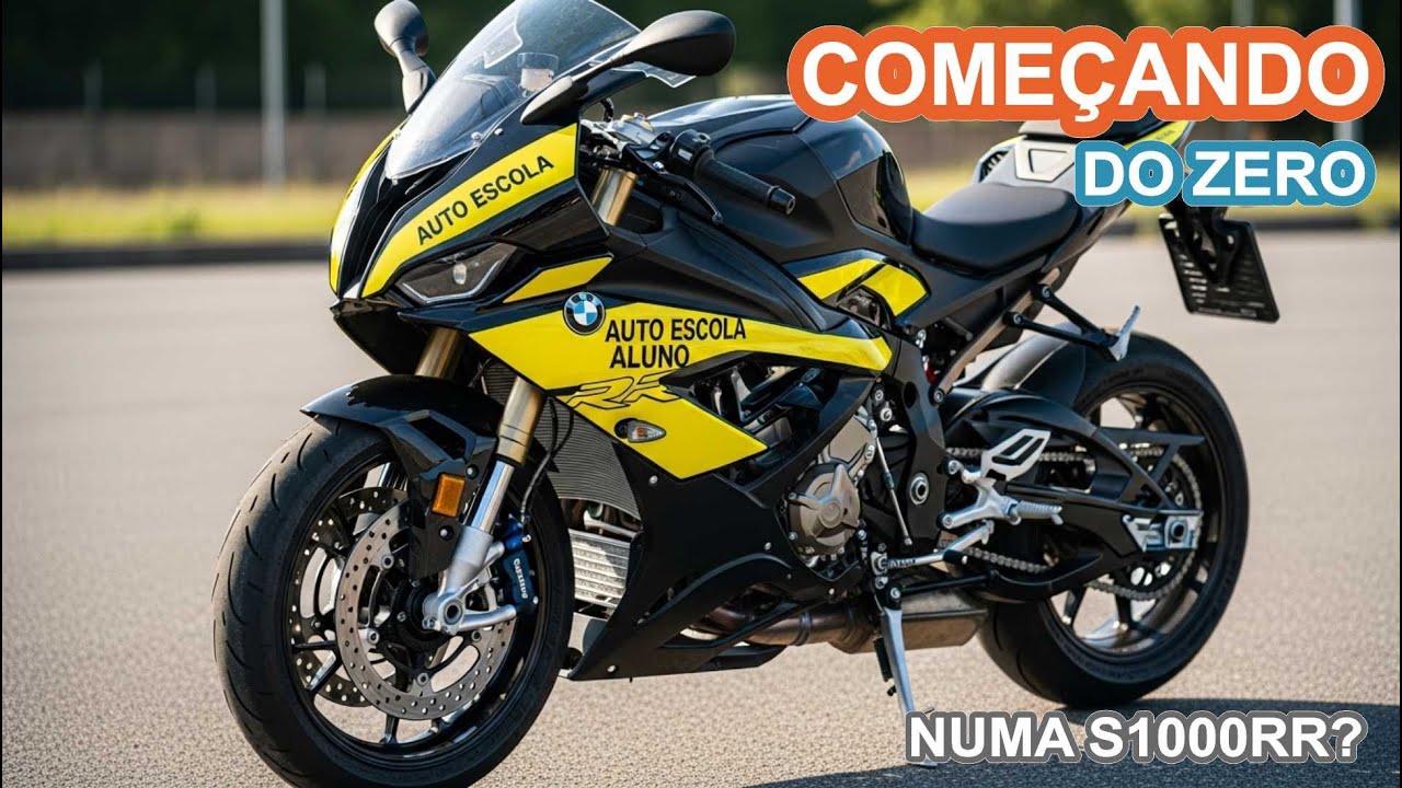 Aprendendo a Andar de Moto com uma BMW S1000RR — Começando do ZERO numa 1000cc!
