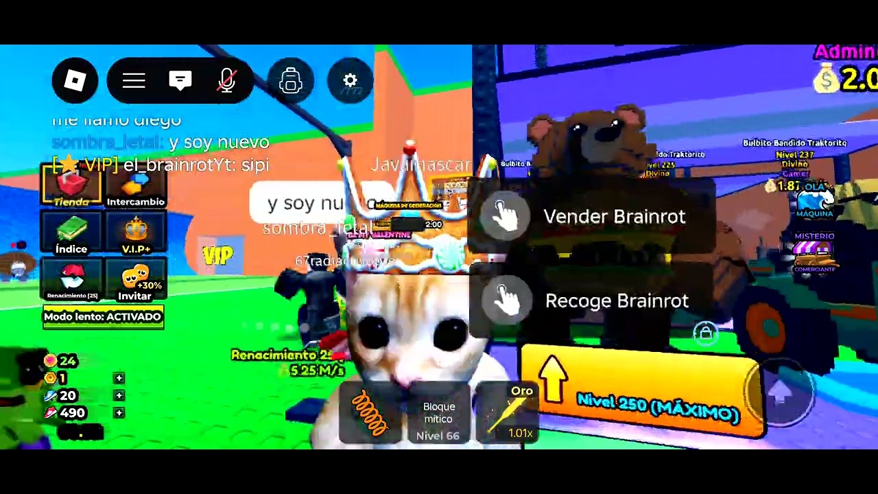 Jugando el nuevo juego viral(escapa de un tsunami por brainrots)