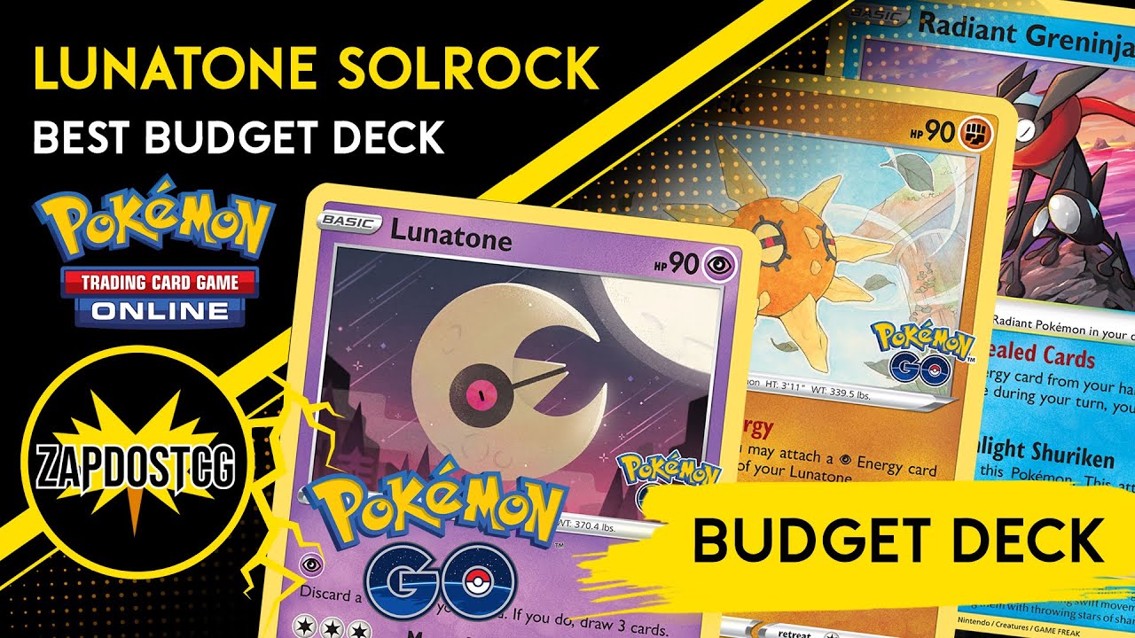 New Best BUDGET Deck Lunatone Solrock Is Actually Insane From Pokemon Go! (Pokemon TCG)