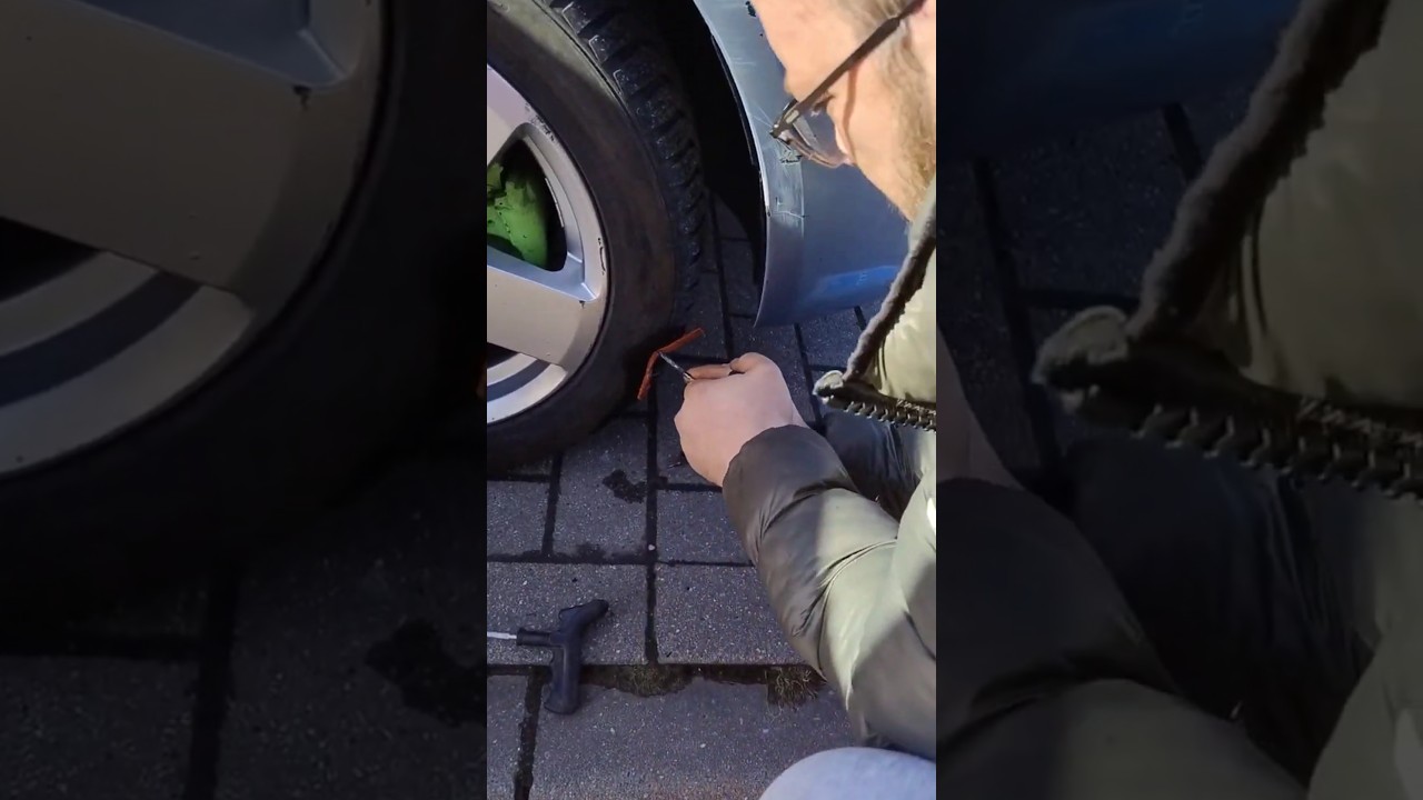 R&eacute;paration crevaison en moins de 1 minute