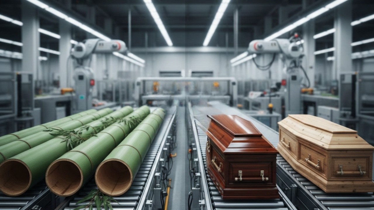 Inside Modern Bamboo Factory: The Incredible Casket Manufacturing Process