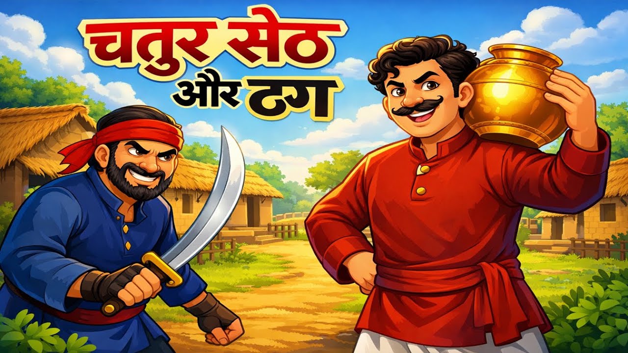 चतुर सेठ और ठग | । Hindi Moral Story | kahani |bed time story | story | कहानी