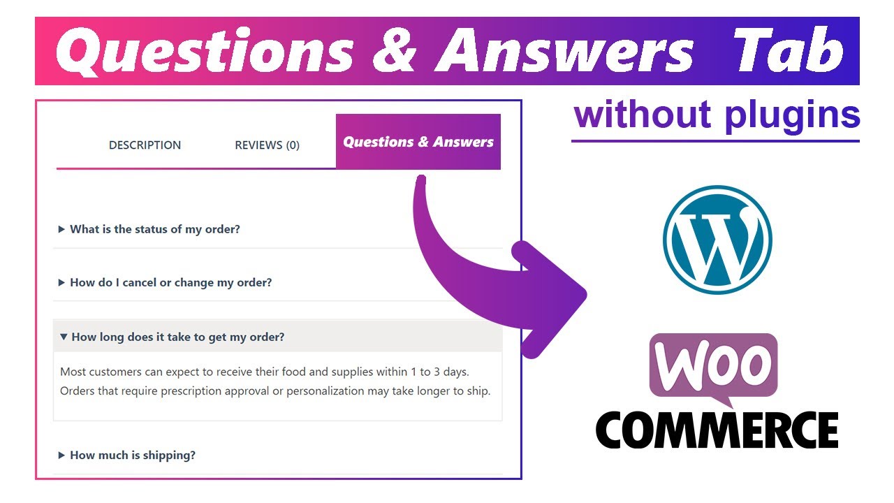 Add Question & Answer tab in Woocommerce product page without plugins [19]