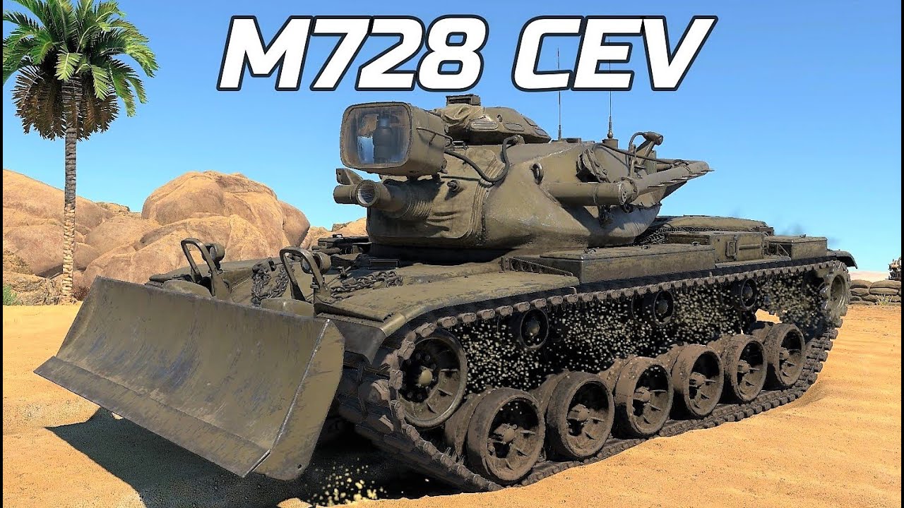 M728 CEV American Combat Engineer Vehicle Gameplay [1440p 60FPS] War Thunder No Commentary