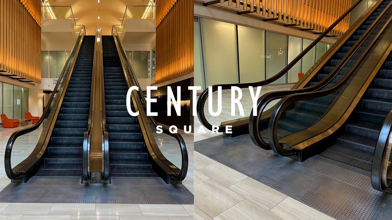 Super Rare Fujitec Double-File Escalators - Century Square - Seattle, WA