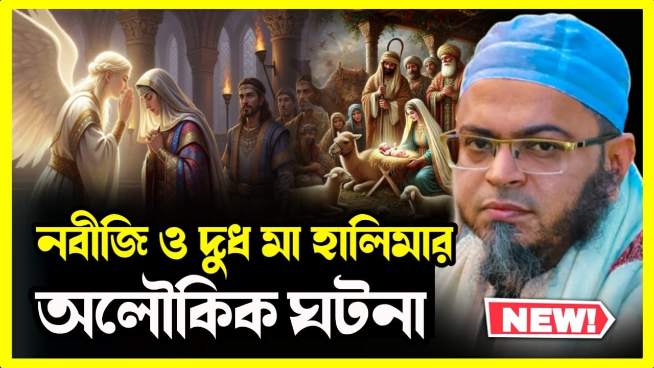 নবীজি ﷺ ও দুধ মা হালিমার অলৌকিক ঘটনা | হৃদয়ছোঁয়া ওয়াজ | মুফতি নাসির উদ্দীন আনসারী